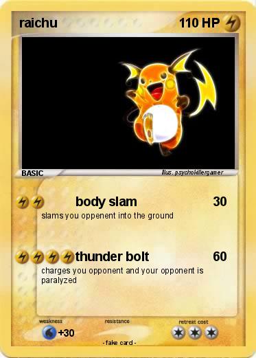 Pokemon raichu