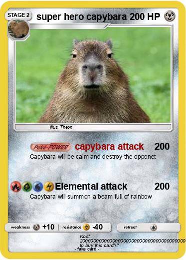 Pokemon super hero capybara