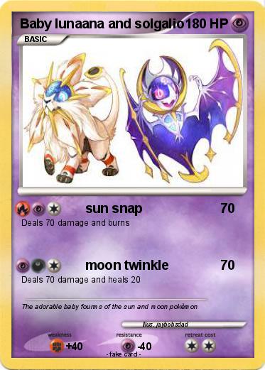 Pokemon Baby lunaana and solgalio