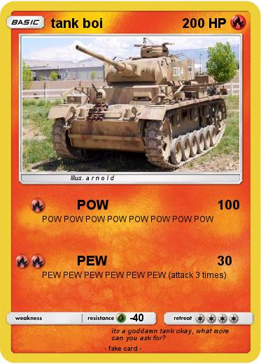 Pokemon tank boi