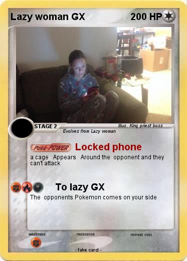 Pokemon Lazy woman GX