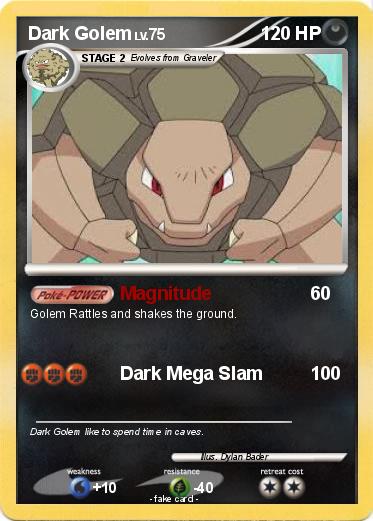 Pokemon Dark Golem