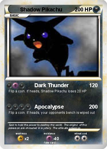 Pokemon Shadow Pikachu