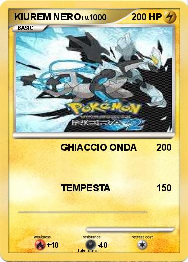 Pokemon KIUREM NERO