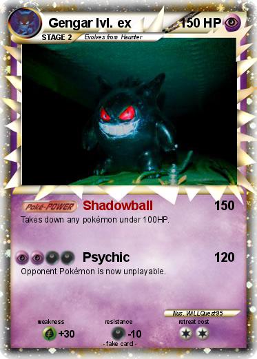 Pokemon Gengar lvl. ex