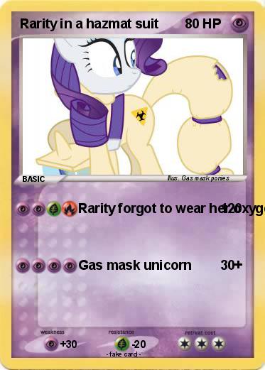 Pokemon Rarity in a hazmat suit