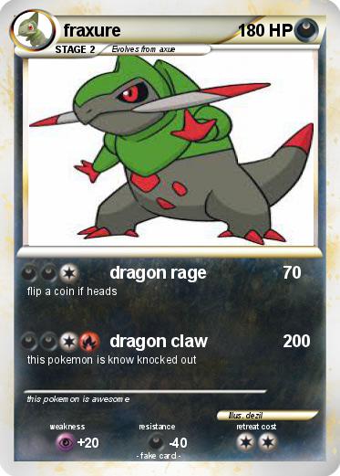 Pokemon fraxure