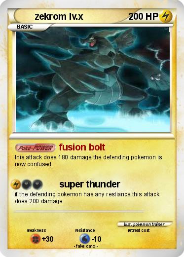 Pokemon zekrom lv.x