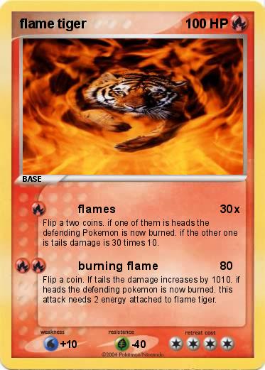 Pokemon flame tiger