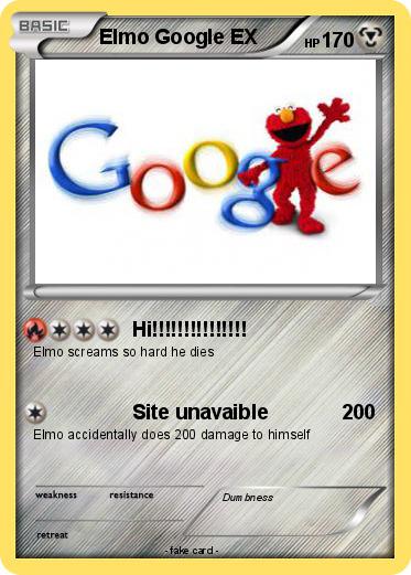 Pokemon Elmo Google EX