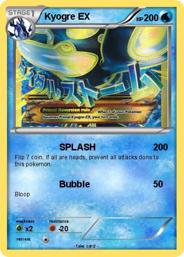 Pokemon Kyogre EX
