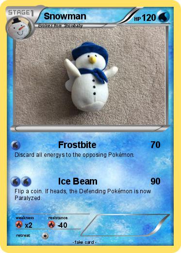 Pokemon Snowman