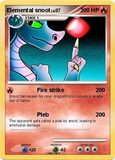 Pokemon Elemental snoot