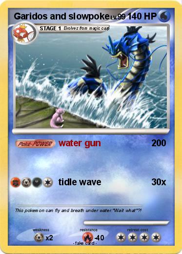 Pokemon Garidos and slowpoke