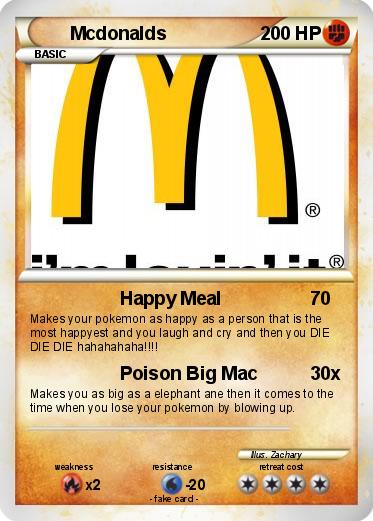 Pokemon Mcdonalds