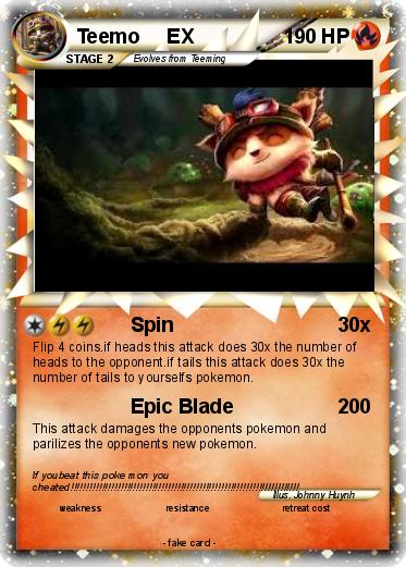 Pokemon Teemo     EX