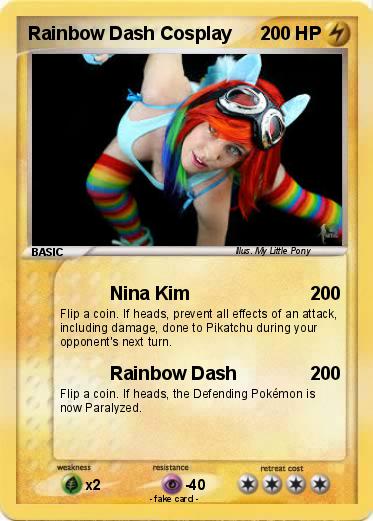 Pokemon Rainbow Dash Cosplay