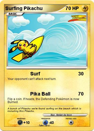 Pokemon Surfing Pikachu