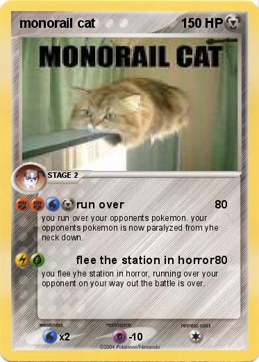 Pokemon monorail cat