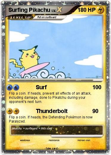 Pokemon Surfing Pikachu