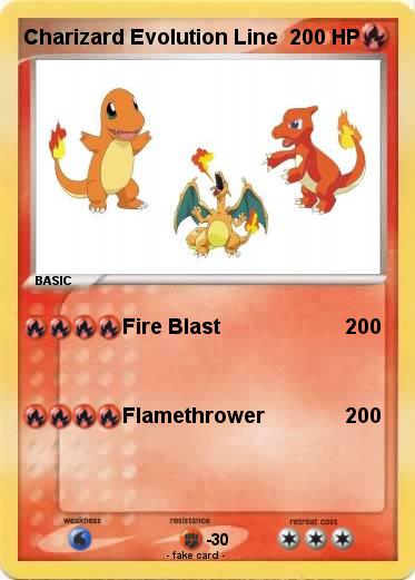 Pokemon Charizard Evolution Line