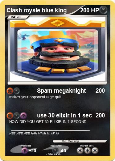 Pokemon Clash royale blue king