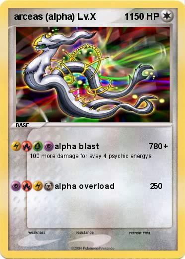 Pokemon arceas (alpha) Lv.X           1