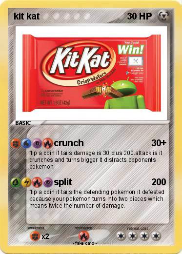 Pokemon kit kat