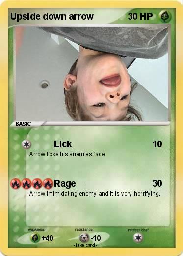 Pokemon Upside down arrow