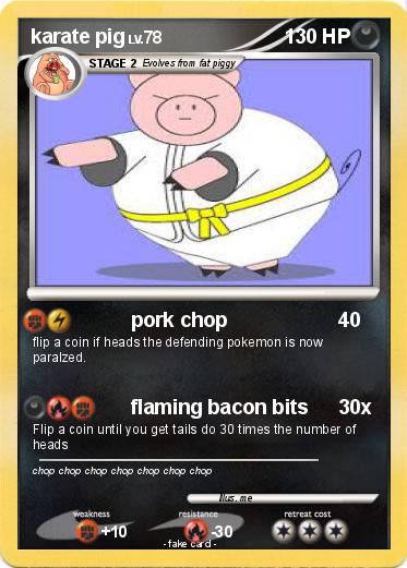 Pokemon karate pig