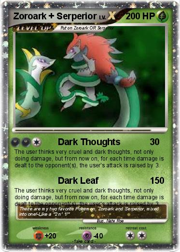 Pokemon Zoroark + Serperior