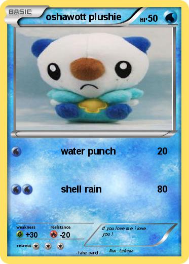 Pokemon oshawott plushie