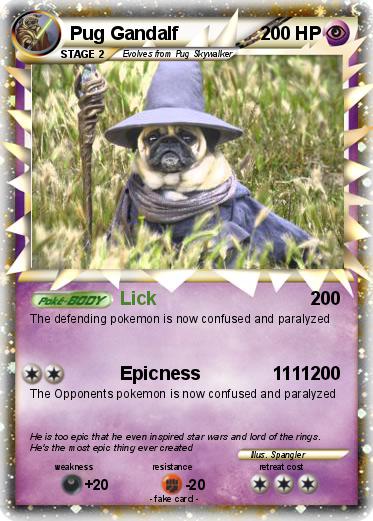 Pokemon Pug Gandalf