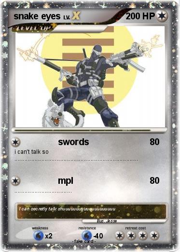 Pokemon snake eyes