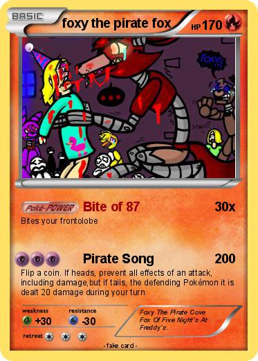 Pokemon foxy the pirate fox