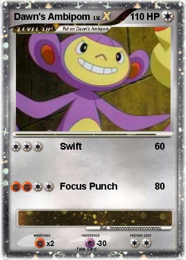 Pokemon Dawn's Ambipom
