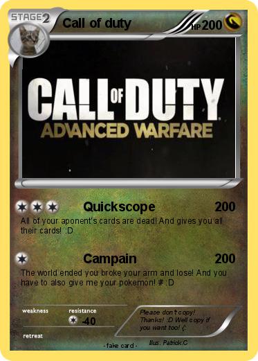 Pokemon Call of duty