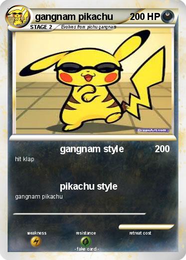 Pokemon gangnam pikachu