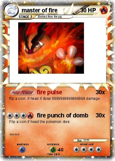 Pokemon master of fire