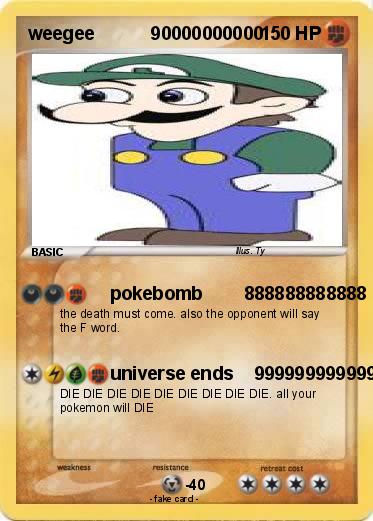 Pokemon weegee           90000000000
