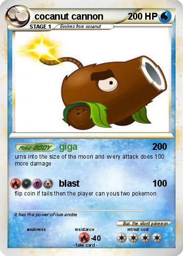 Pokemon cocanut cannon