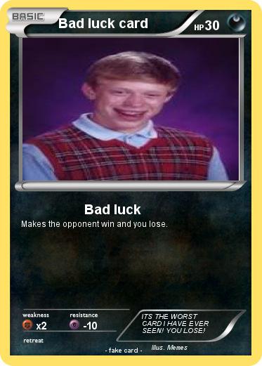 Pokemon Bad luck card