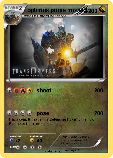 Pokemon optimus prime movie 4
