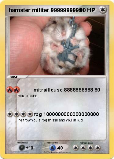 Pokemon hamster militer 9999999999