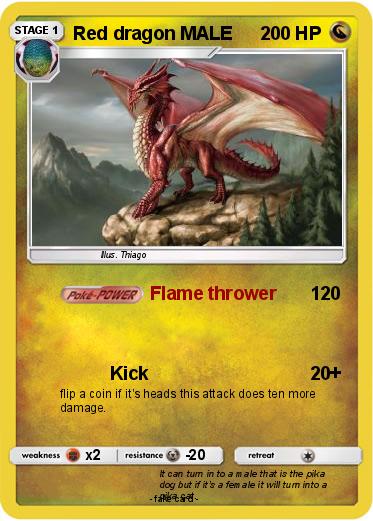 Pokemon Red dragon MALE