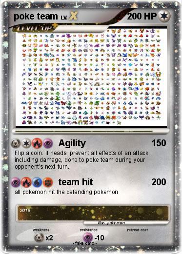 Pokemon poke team