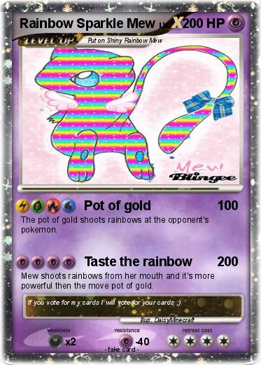 Pokemon Rainbow Sparkle Mew