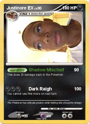 Pokemon Justinore EX