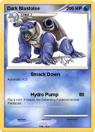 Pokemon Dark Blastoise