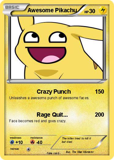 Pokemon Awesome Pikachu